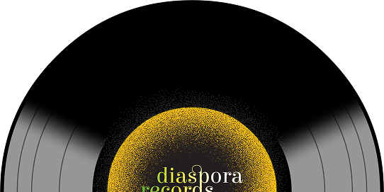 Subscribe background image with vinyl record